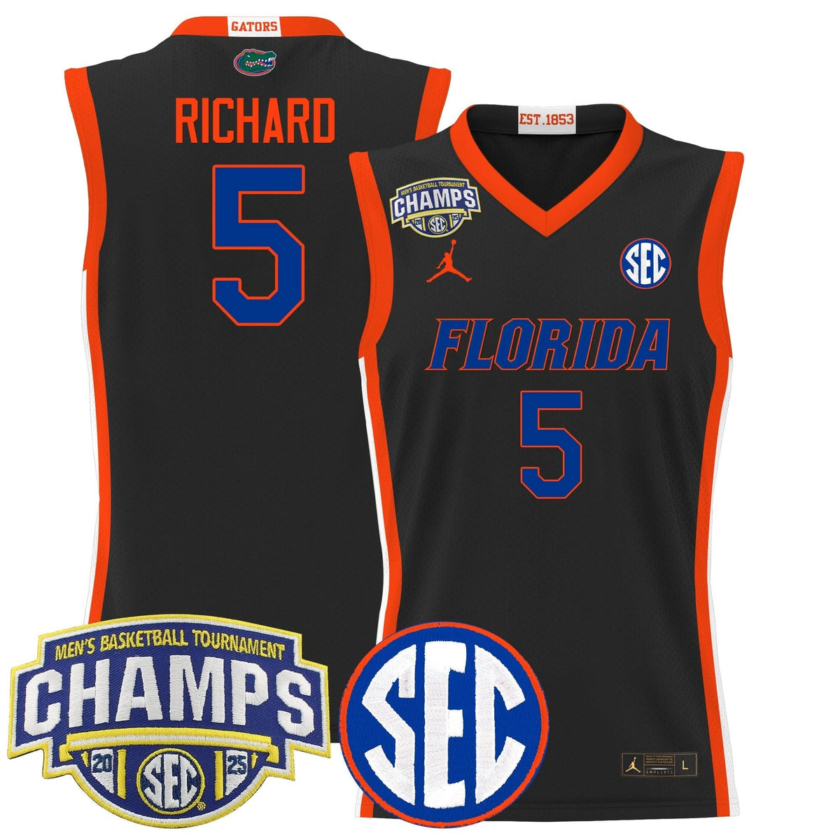FG 2025 SEC Conference Tournament Champions Basketball Jersey - Stitched