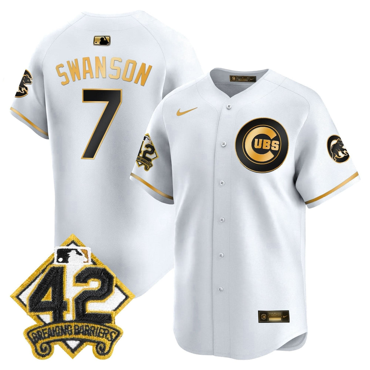 CC 2025 Jackie Robinson Patch Vapor Premier Limited Jersey - Stitched