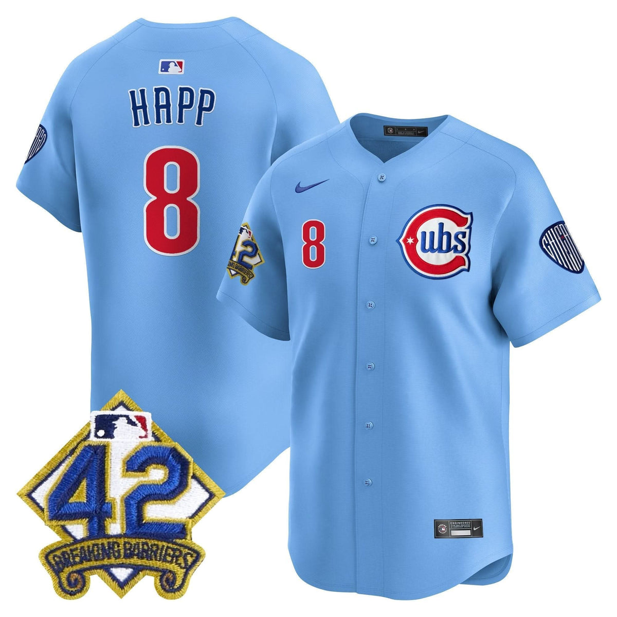 CC 2025 Jackie Robinson Patch Vapor Premier Limited Jersey - Stitched