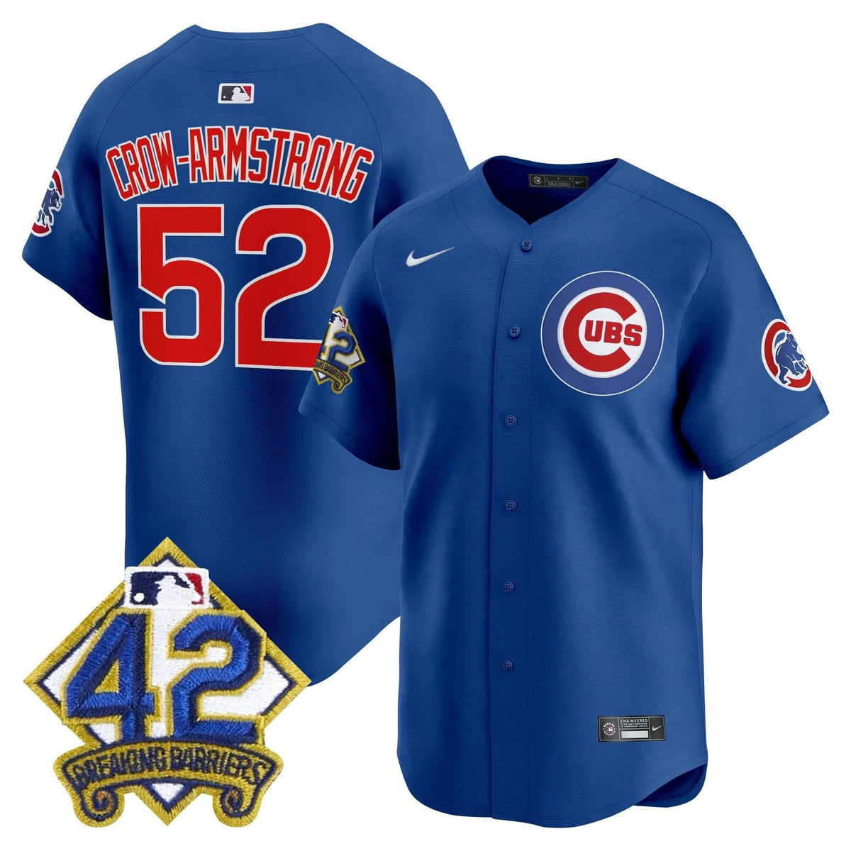 CC 2025 Jackie Robinson Patch Vapor Premier Limited Jersey - Stitched