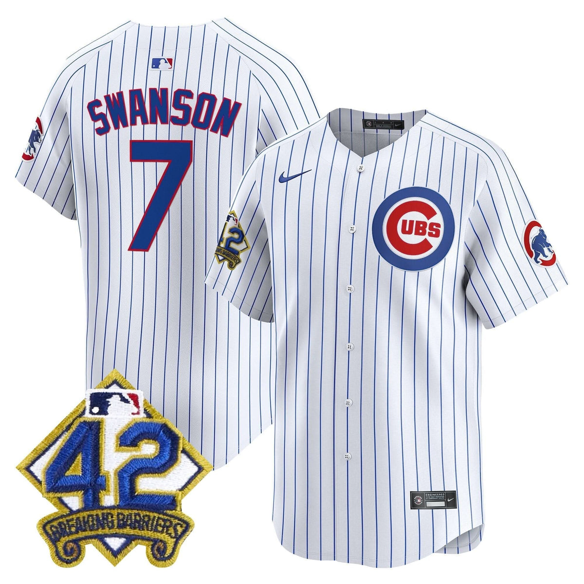 CC 2025 Jackie Robinson Patch Vapor Premier Limited Jersey - Stitched
