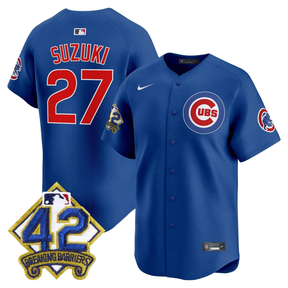CC 2025 Jackie Robinson Patch Vapor Premier Limited Jersey - Stitched