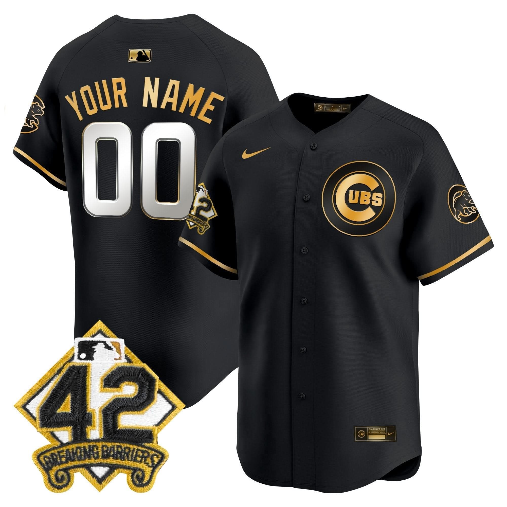 CC 2025 Jackie Robinson Patch Vapor Premier Limited Custom Jersey - Stitched