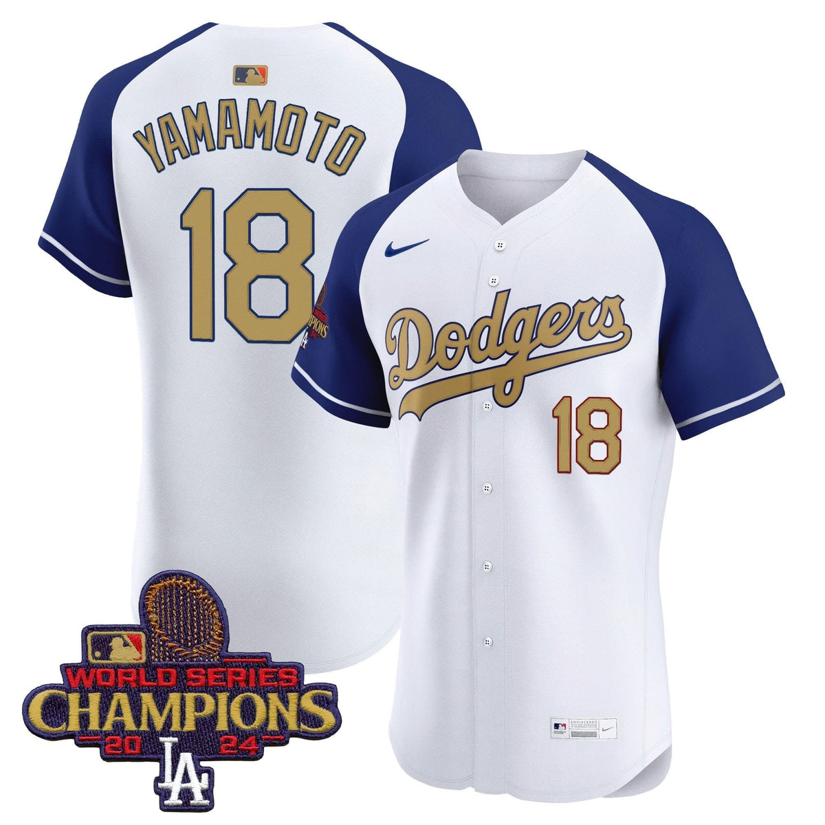 LAD 2025 Gold Vapor Premier Elite Jersey - Stitched