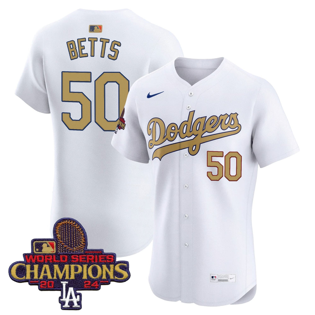 LAD 2025 Gold Vapor Premier Elite Jersey - Stitched