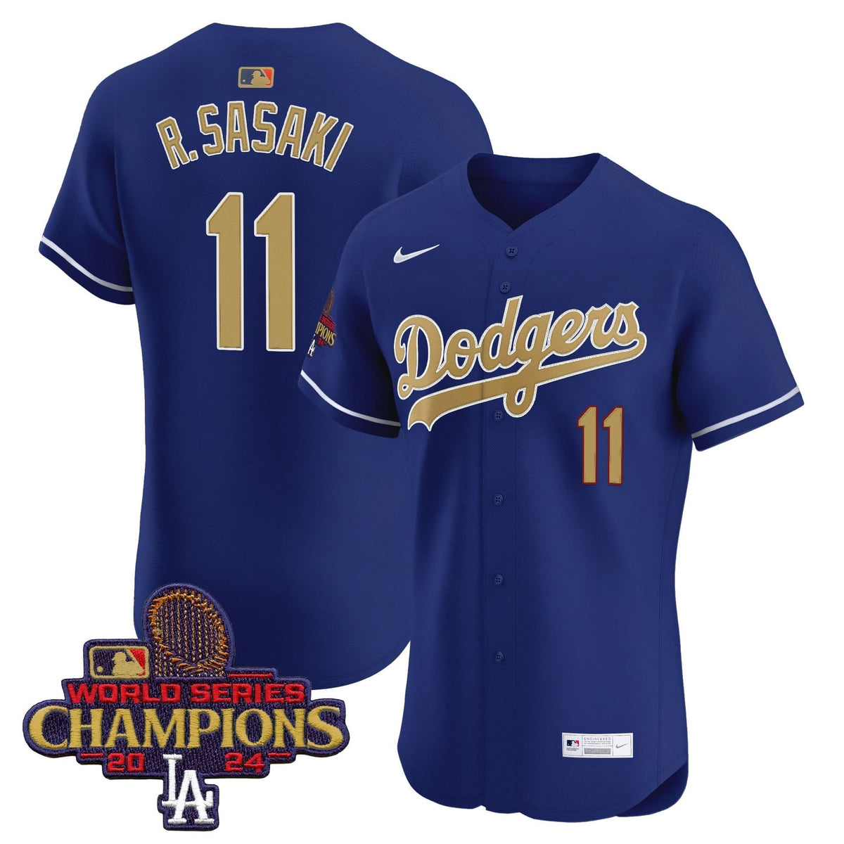 LAD 2025 Gold Vapor Premier Elite Jersey - Stitched