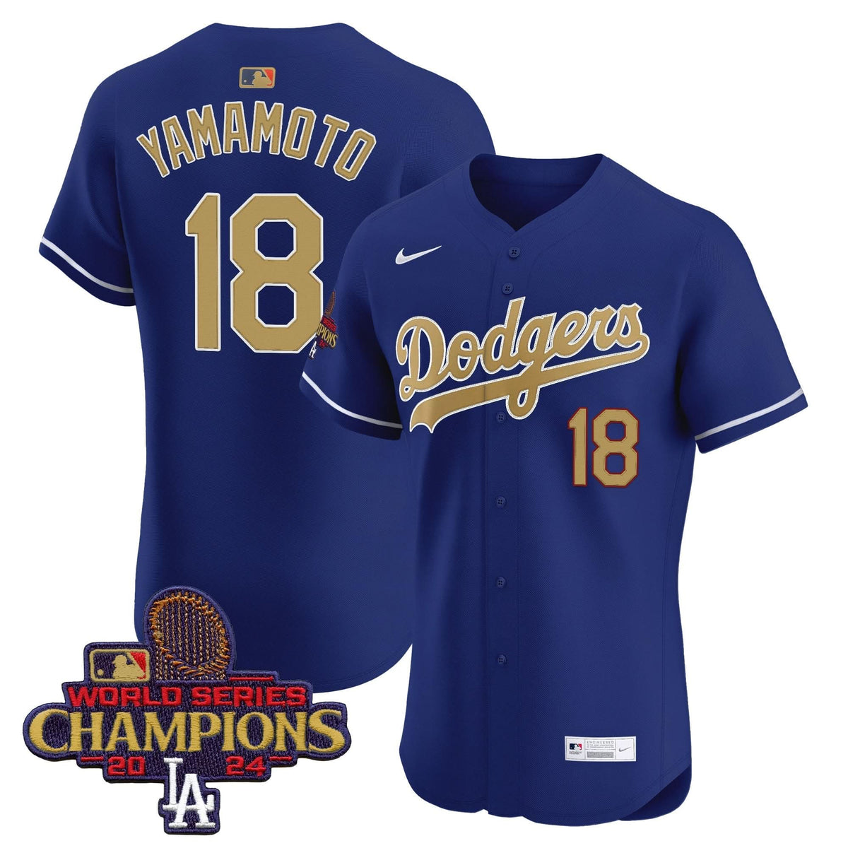 LAD 2025 Gold Vapor Premier Elite Jersey - Stitched