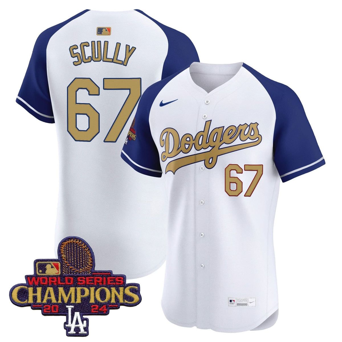 LAD 2025 Gold Vapor Premier Elite Jersey - Stitched