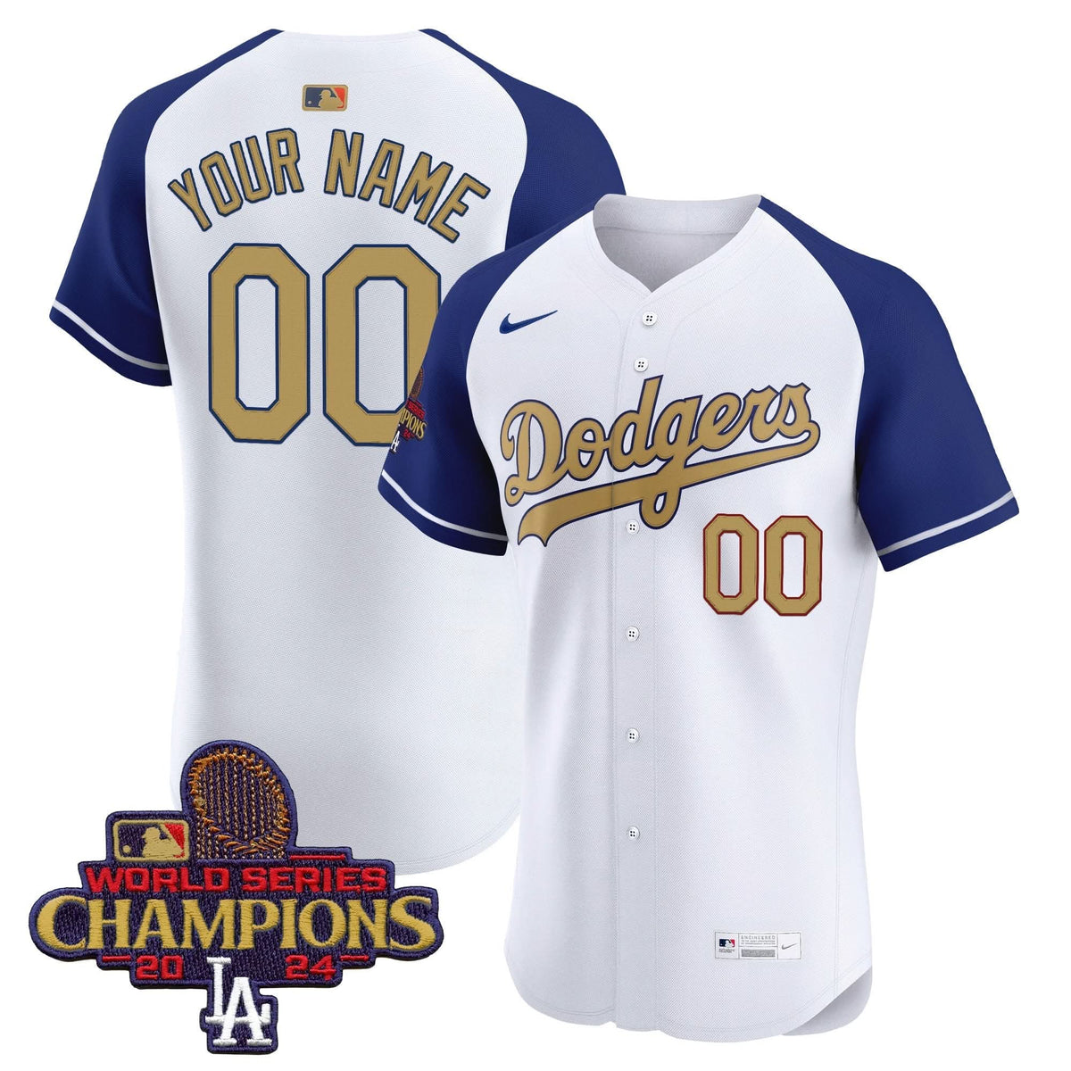 LAD 2025 Gold Vapor Premier Elite Custom Jersey - Stitched