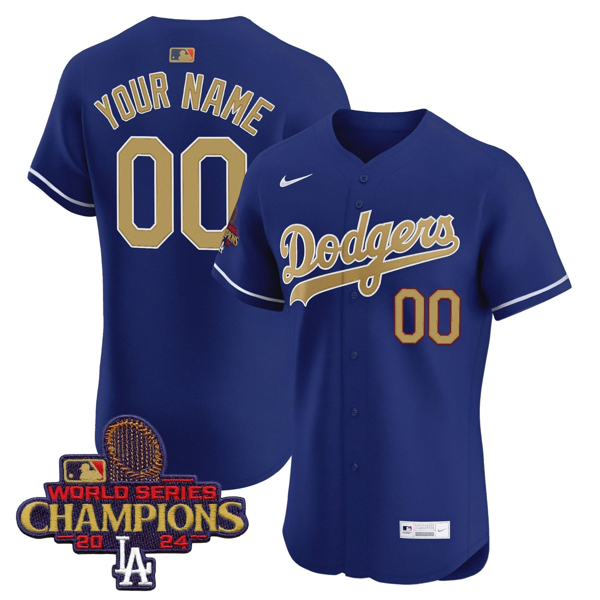 LAD 2025 Gold Vapor Premier Elite Custom Jersey - Stitched
