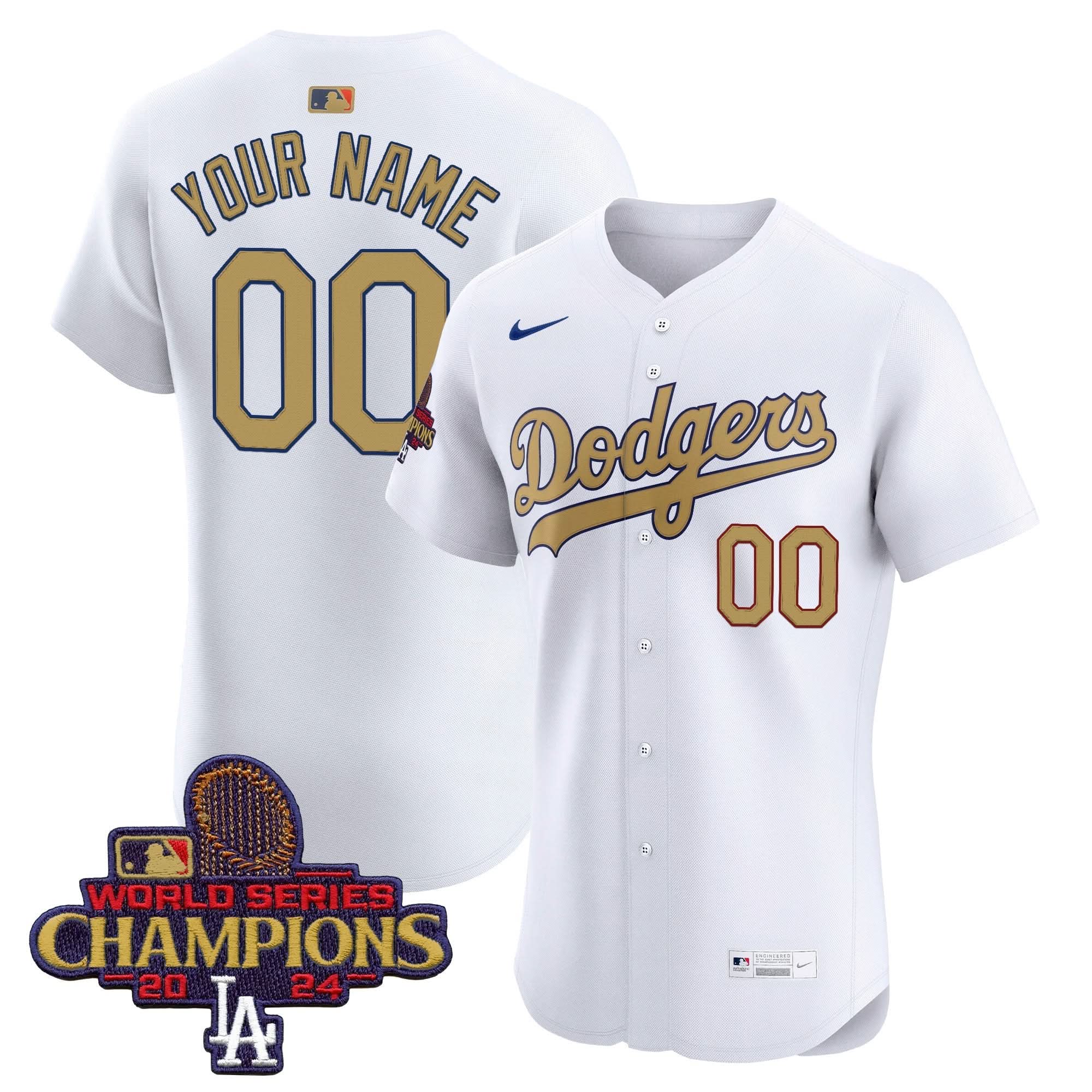 LAD 2025 Gold Vapor Premier Elite Custom Jersey - Stitched