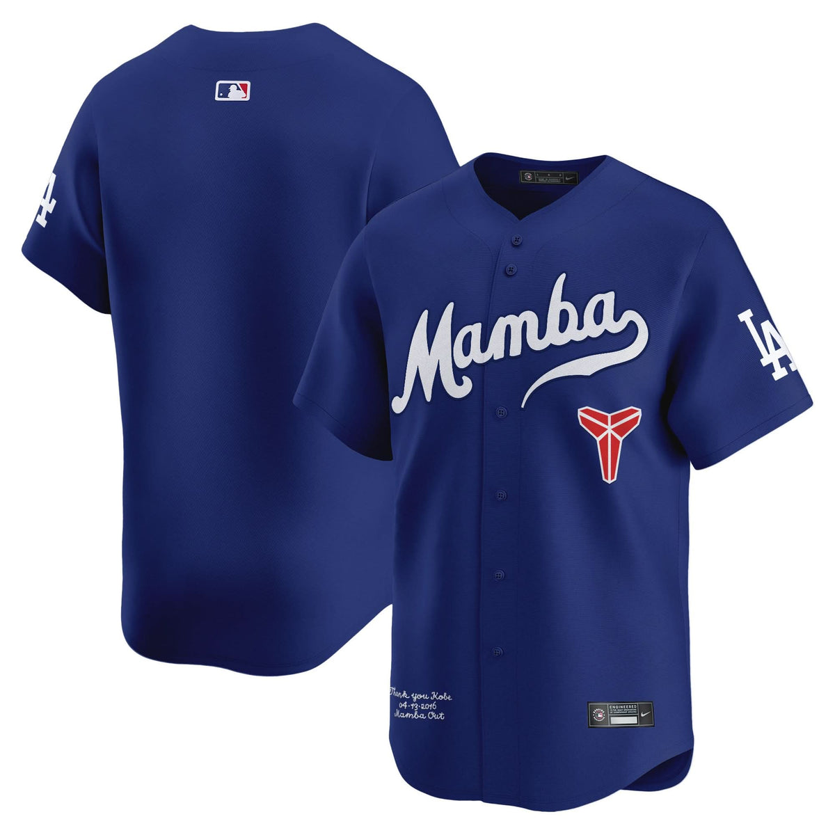 LAD Kobe Bryant Mamba Vapor Premier Limited Jersey - Stitched
