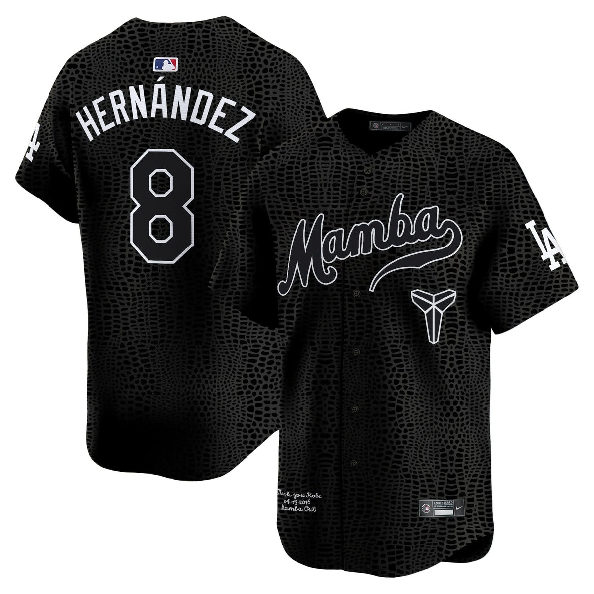 LAD Kobe Bryant Mamba Vapor Premier Limited Jersey - Stitched