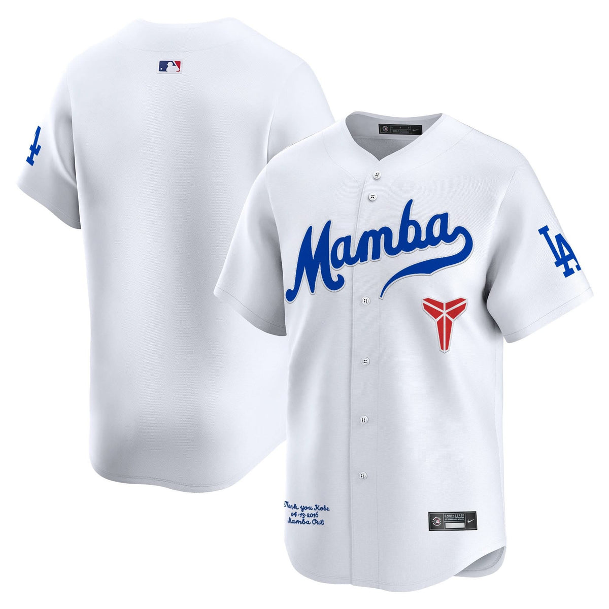 LAD Kobe Bryant Mamba Vapor Premier Limited Jersey - Stitched