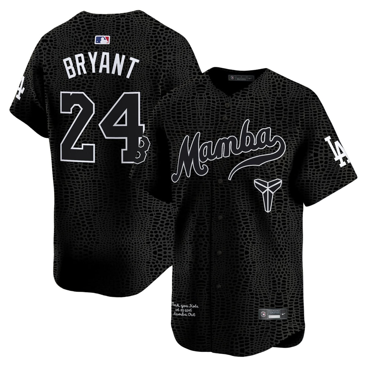 LAD Kobe Bryant Mamba Vapor Premier Limited Jersey - Stitched