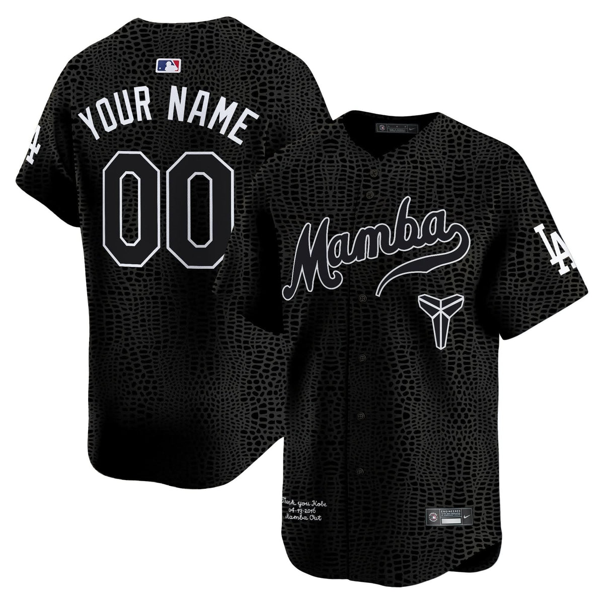 LAD Kobe Bryant Mamba Vapor Premier Limited Custom Jersey - Stitched
