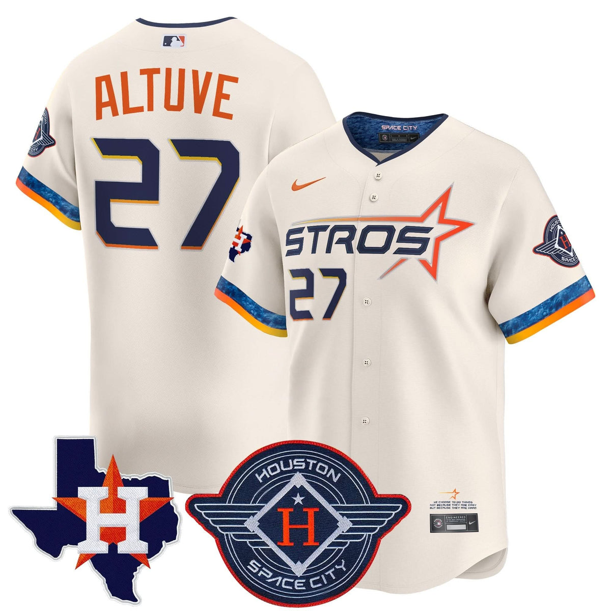 HA 2025 City Connect Texas Patch Vapor Premier Limited Jersey - Stitched