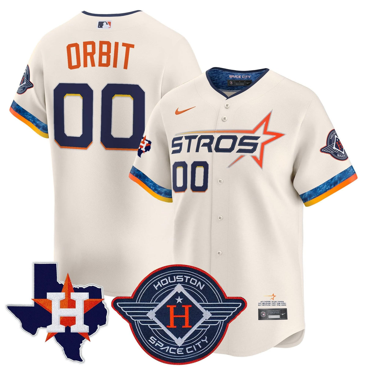 HA 2025 City Connect Texas Patch Vapor Premier Limited Jersey - Stitched