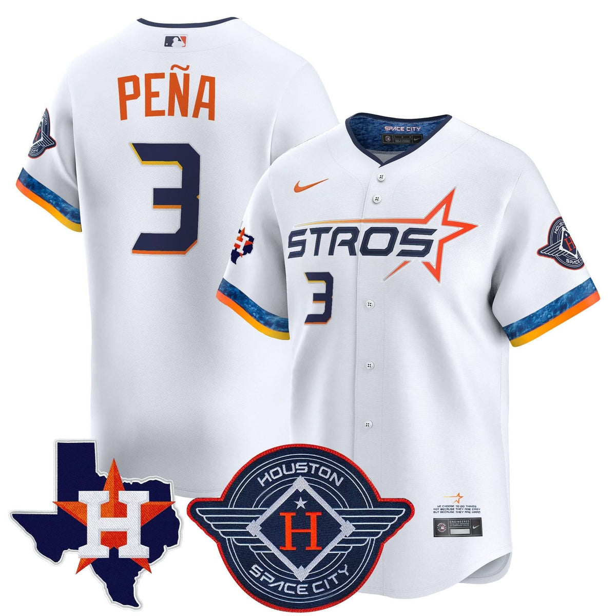 HA 2025 City Connect Texas Patch Vapor Premier Limited Jersey - Stitched