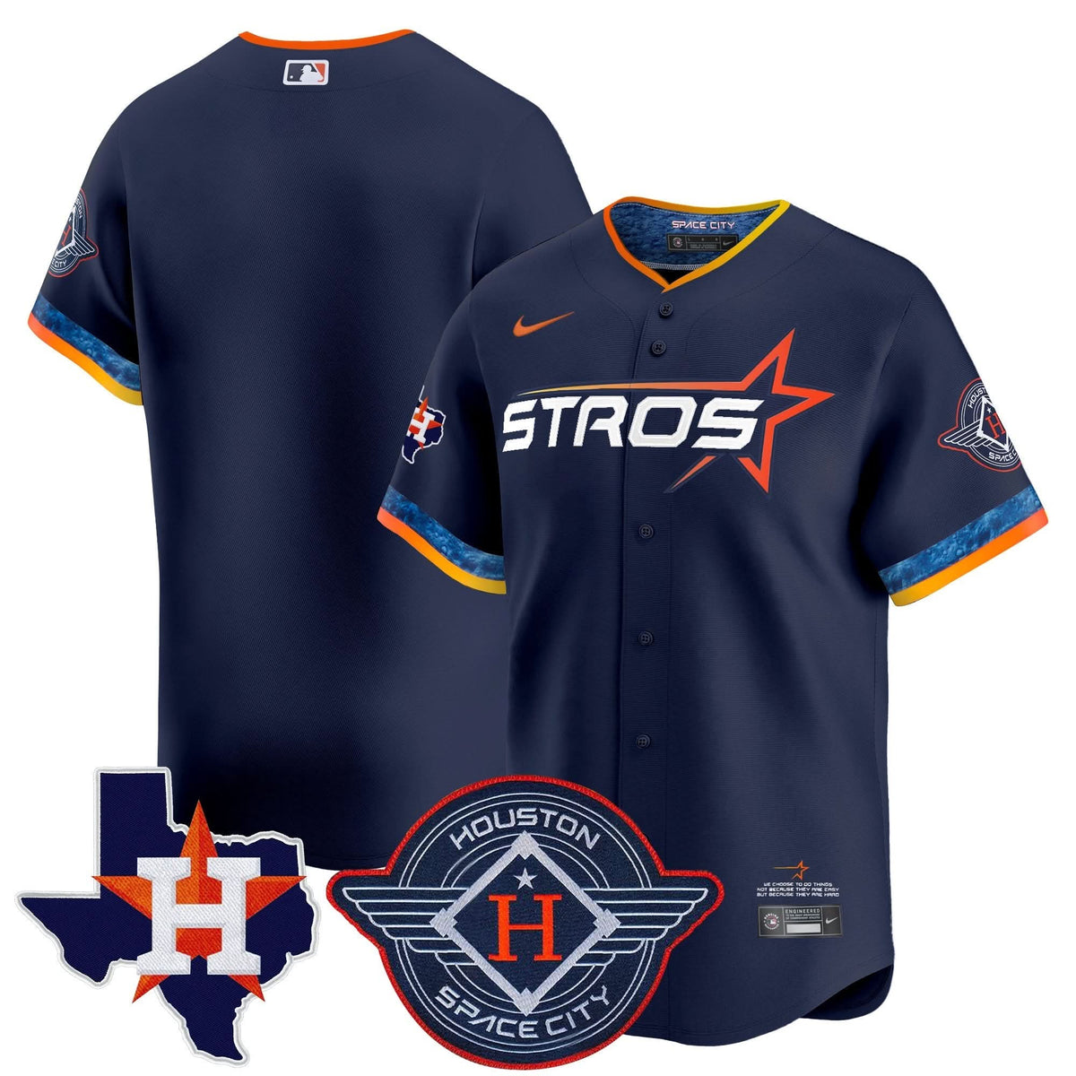 HA 2025 City Connect Texas Patch Vapor Premier Limited Jersey - Stitched