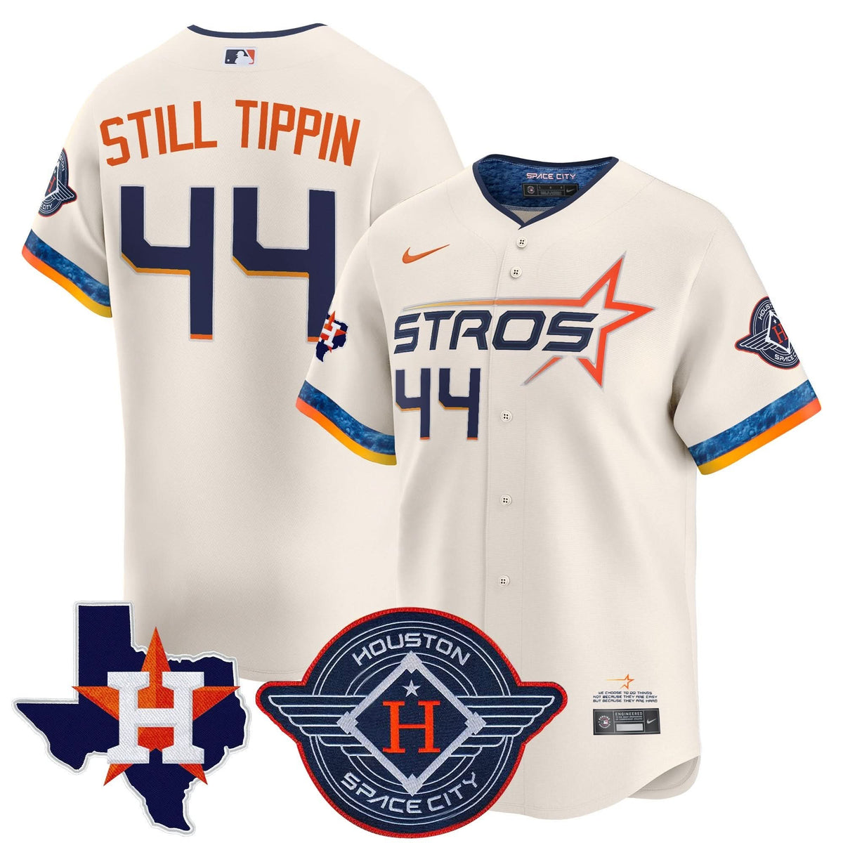 HA 2025 City Connect Texas Patch Vapor Premier Limited Jersey - Stitched