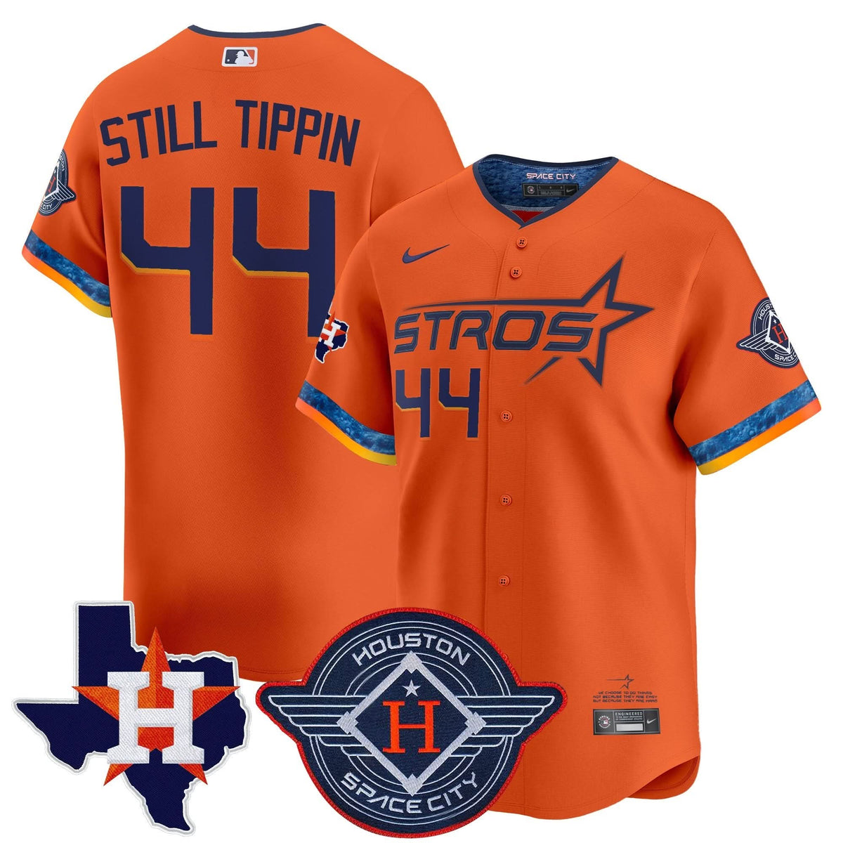 HA 2025 City Connect Texas Patch Vapor Premier Limited Jersey - Stitched