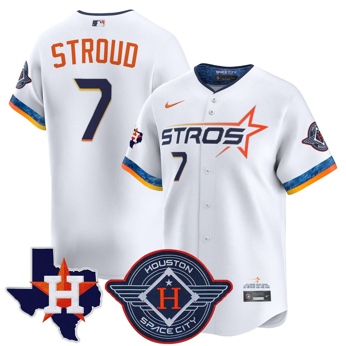 HA 2025 City Connect Texas Patch Vapor Premier Limited Jersey - Stitched