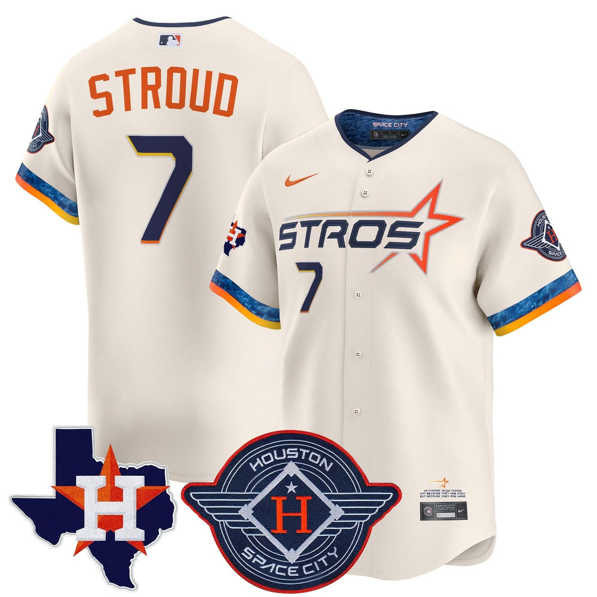 HA 2025 City Connect Texas Patch Vapor Premier Limited Jersey - Stitched