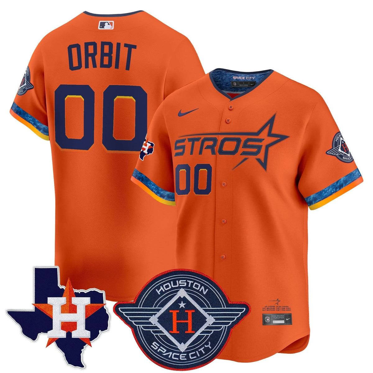 HA 2025 City Connect Texas Patch Vapor Premier Limited Jersey - Stitched