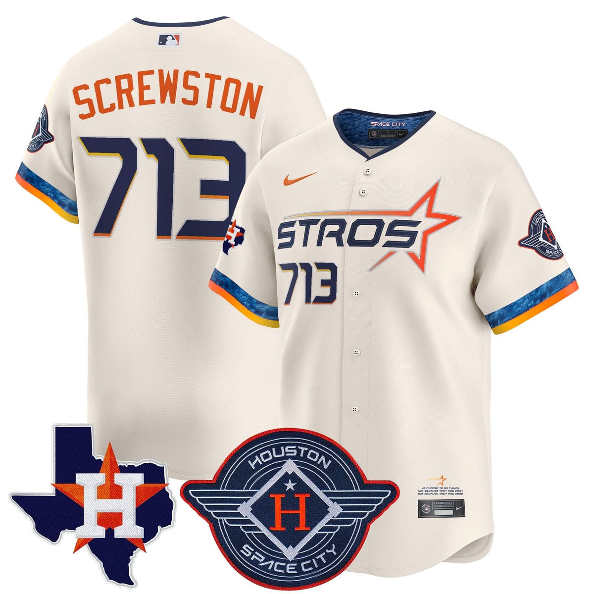 HA 2025 City Connect Texas Patch Vapor Premier Limited Jersey - Stitched
