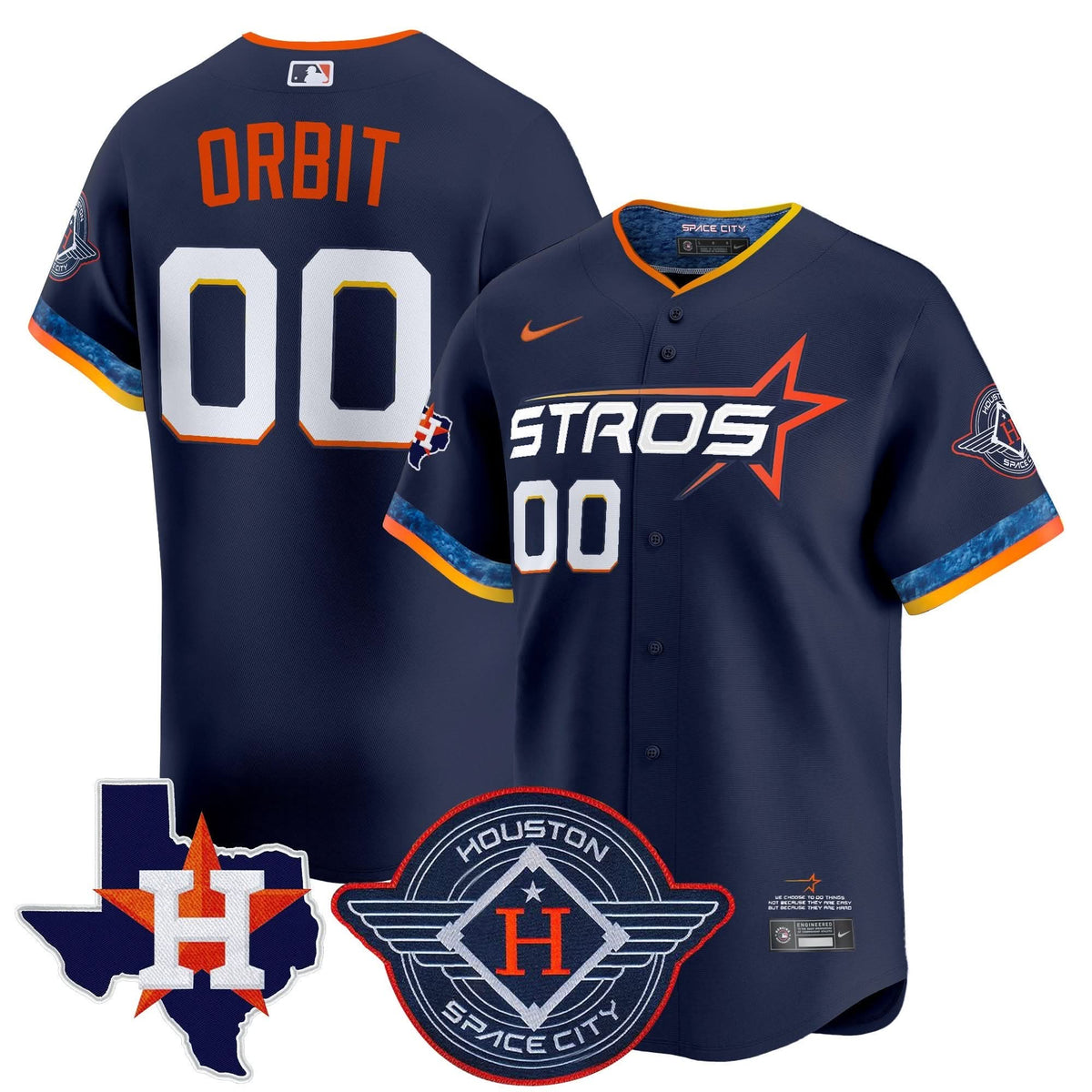 HA 2025 City Connect Texas Patch Vapor Premier Limited Jersey - Stitched
