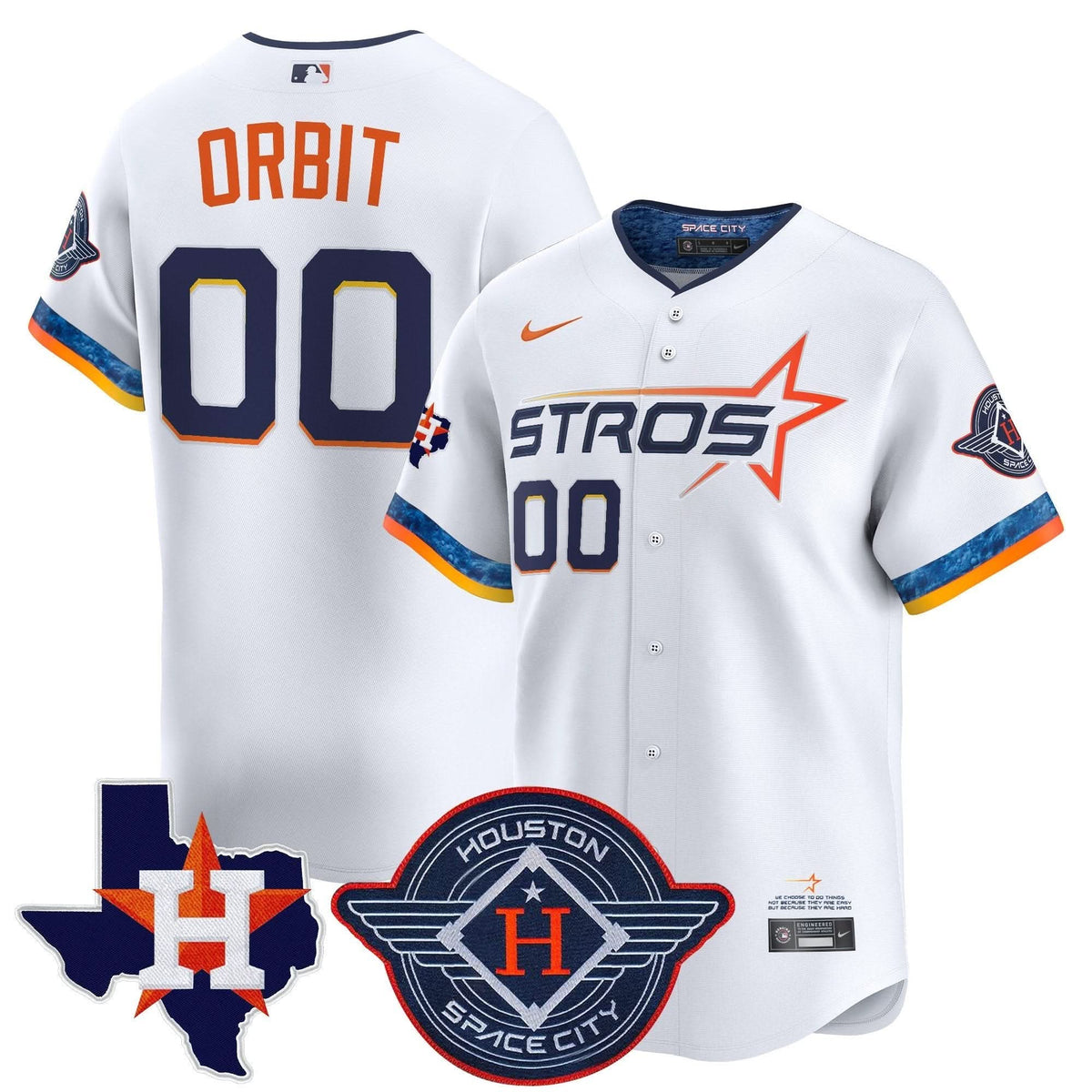 HA 2025 City Connect Texas Patch Vapor Premier Limited Jersey - Stitched