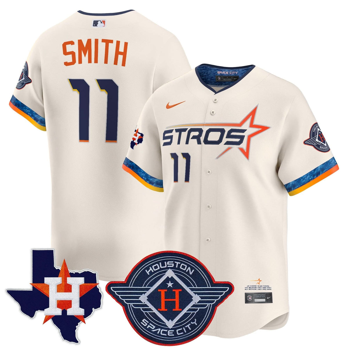 HA 2025 City Connect Texas Patch Vapor Premier Limited Jersey - Stitched
