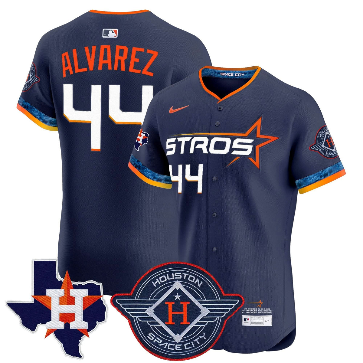 HA 2025 City Connect Texas Patch Vapor Premier Elite Jersey - Stitched