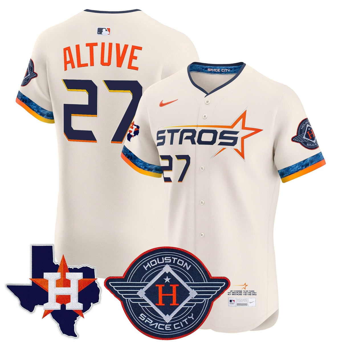 HA 2025 City Connect Texas Patch Vapor Premier Elite Jersey - Stitched