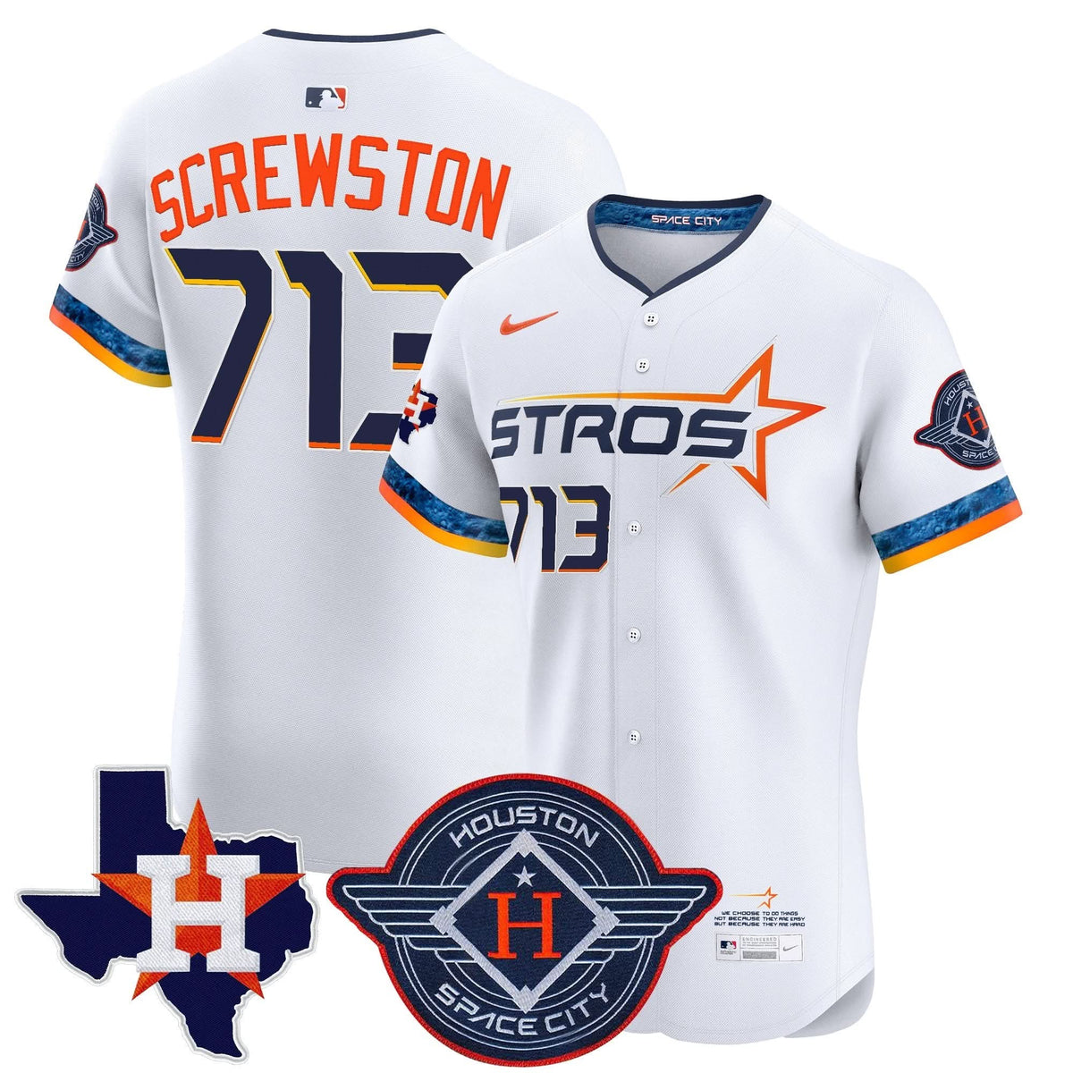 HA 2025 City Connect Texas Patch Vapor Premier Elite Jersey - Stitched