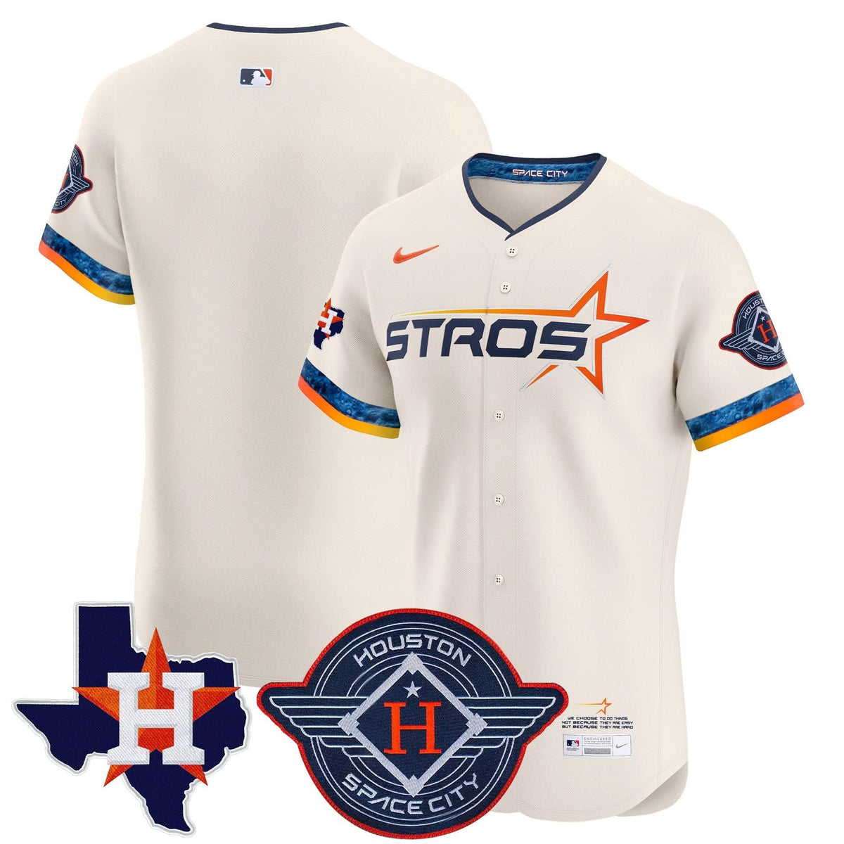 HA 2025 City Connect Texas Patch Vapor Premier Elite Jersey - Stitched