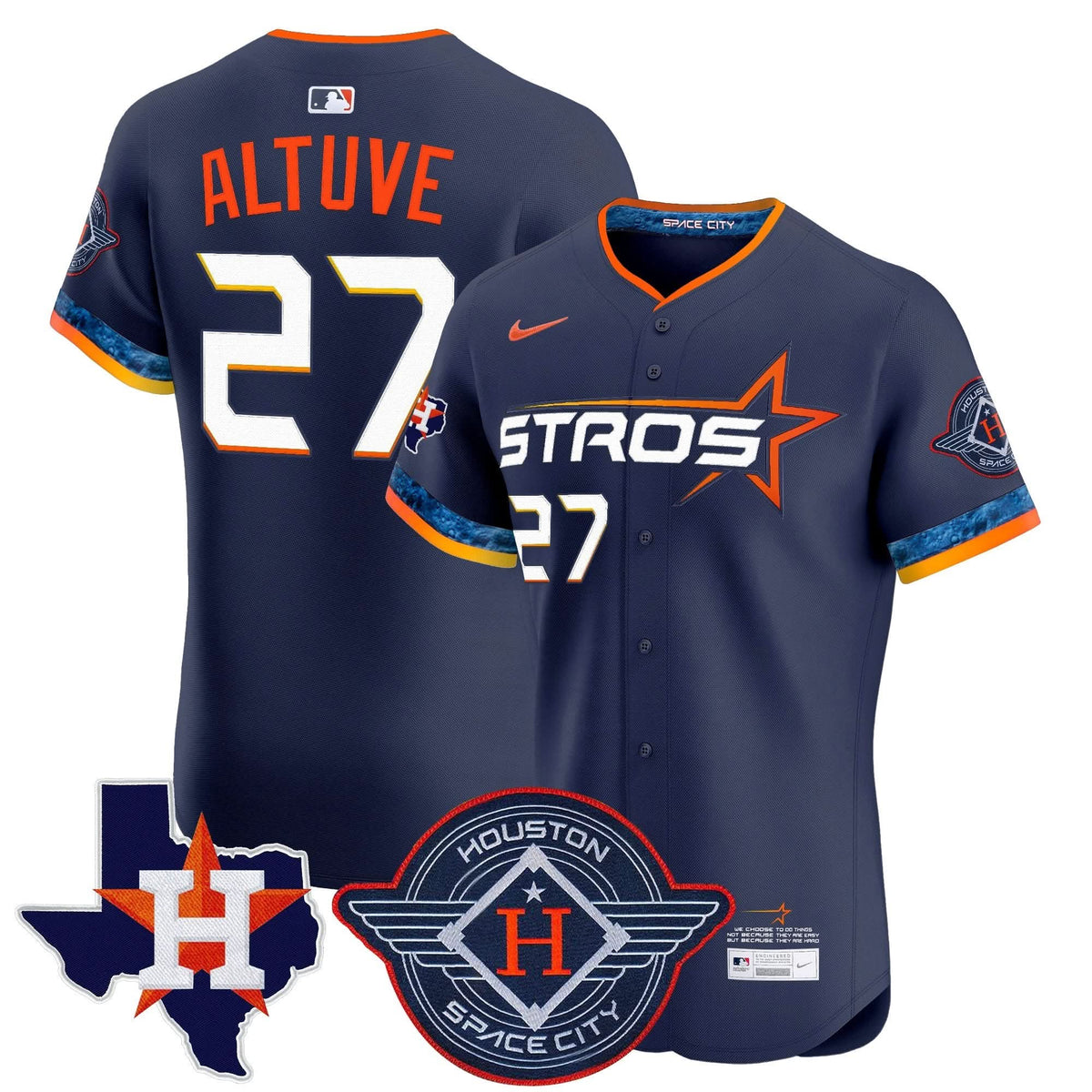 HA 2025 City Connect Texas Patch Vapor Premier Elite Jersey - Stitched