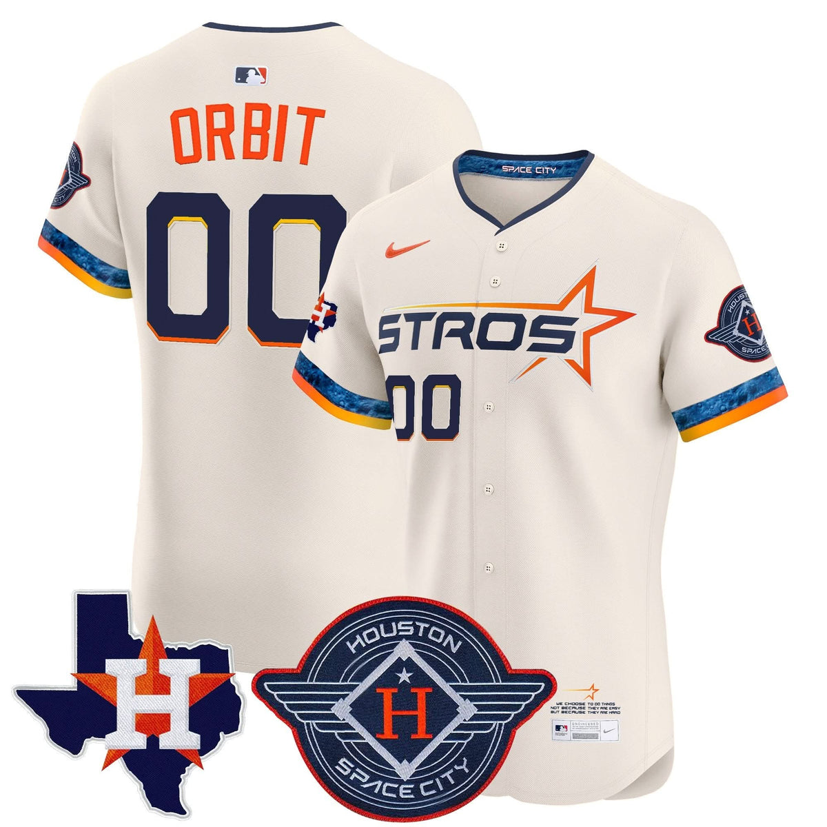 HA 2025 City Connect Texas Patch Vapor Premier Elite Jersey - Stitched