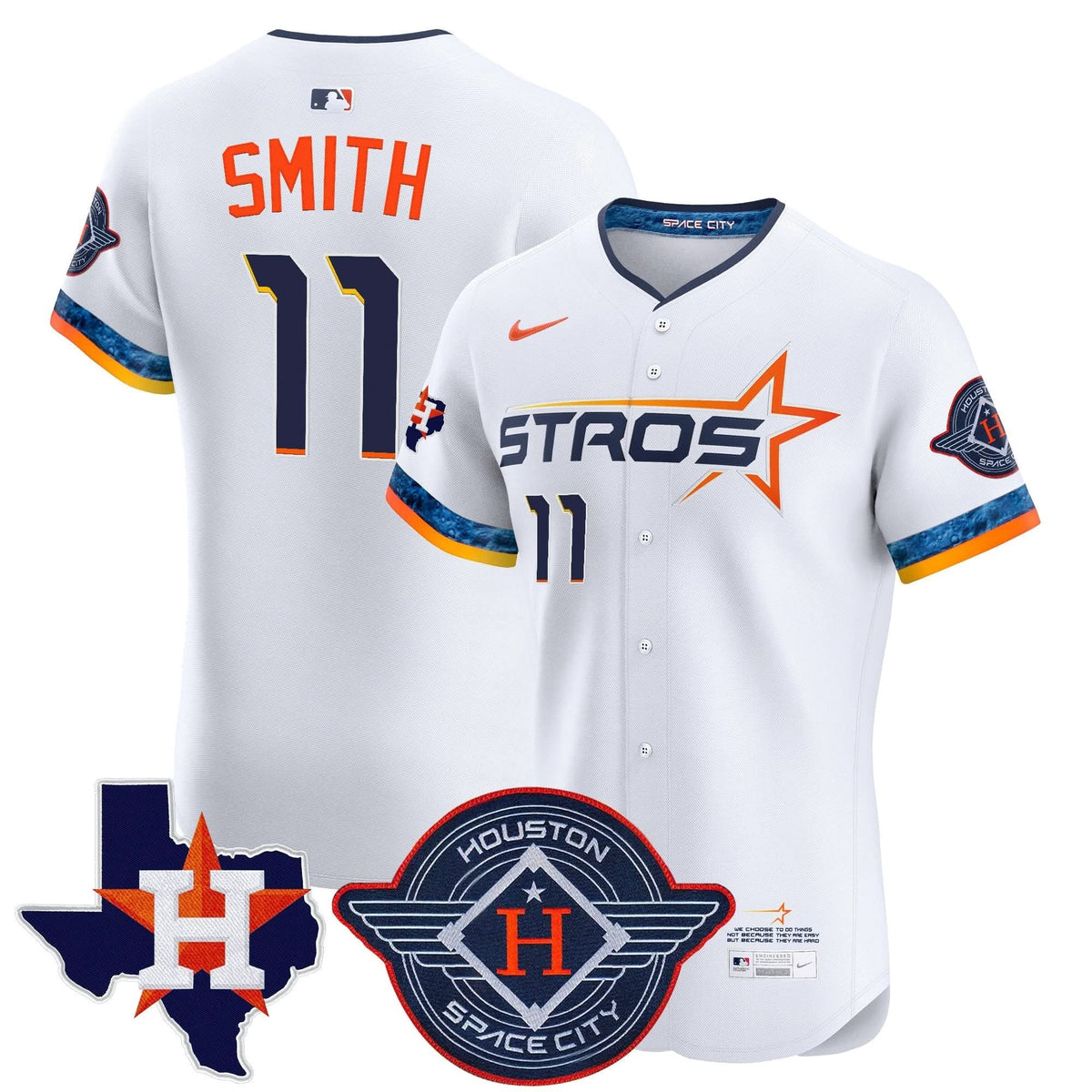 HA 2025 City Connect Texas Patch Vapor Premier Elite Jersey - Stitched