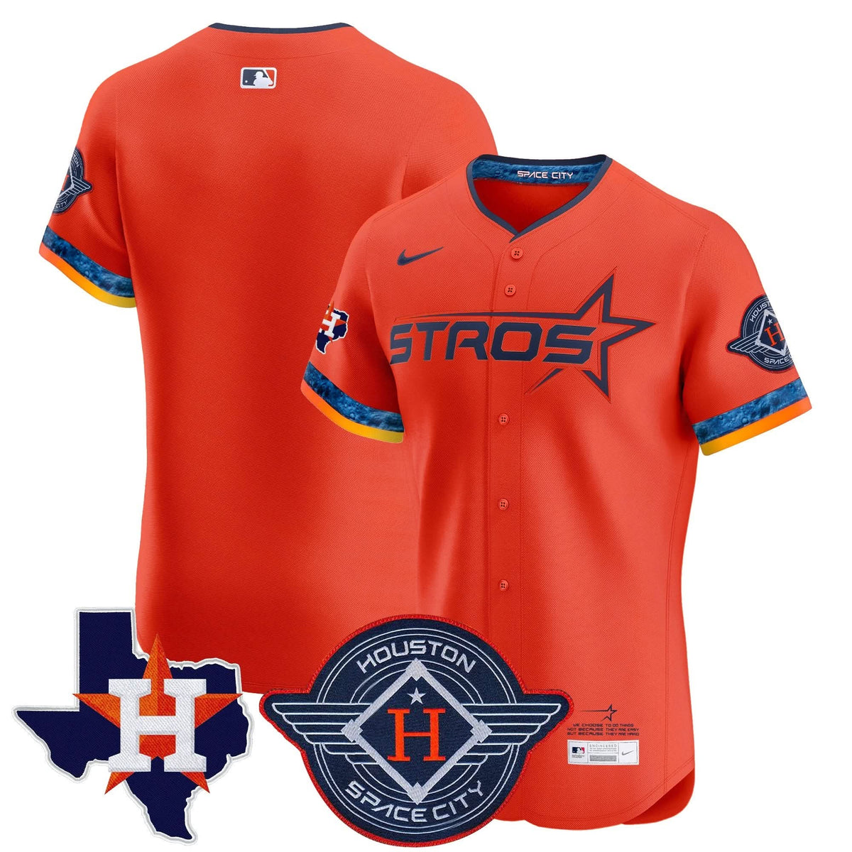 HA 2025 City Connect Texas Patch Vapor Premier Elite Jersey - Stitched
