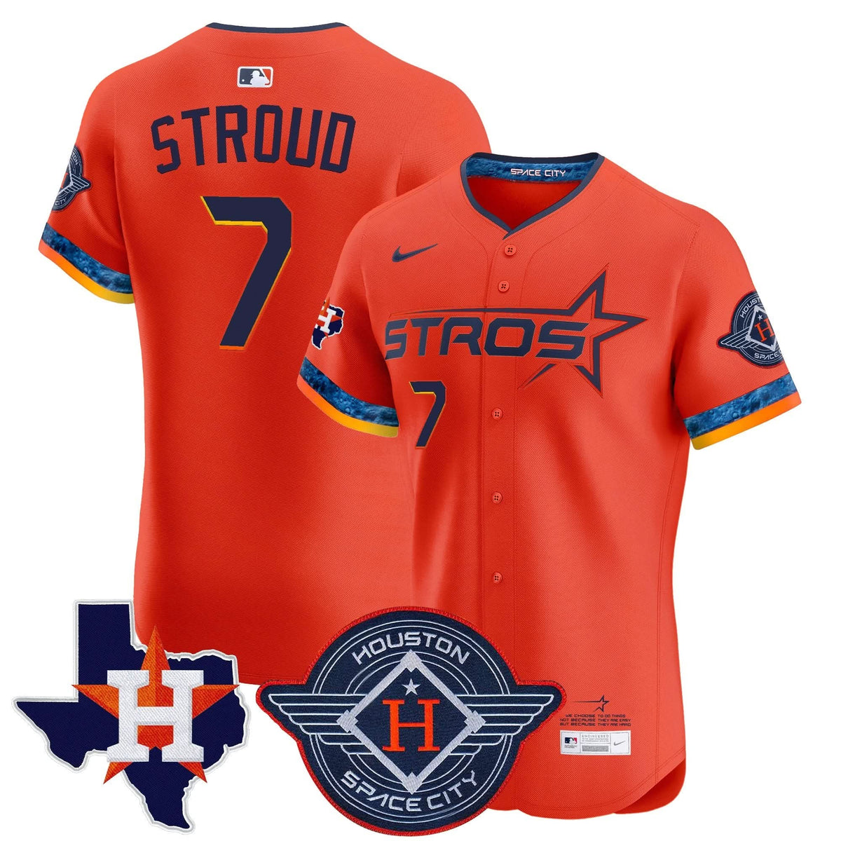 HA 2025 City Connect Texas Patch Vapor Premier Elite Jersey - Stitched
