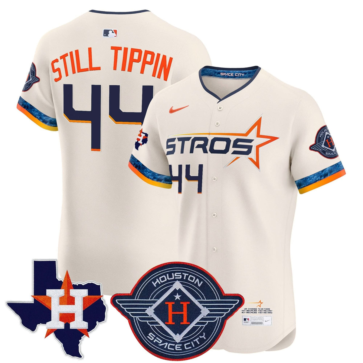 HA 2025 City Connect Texas Patch Vapor Premier Elite Jersey - Stitched