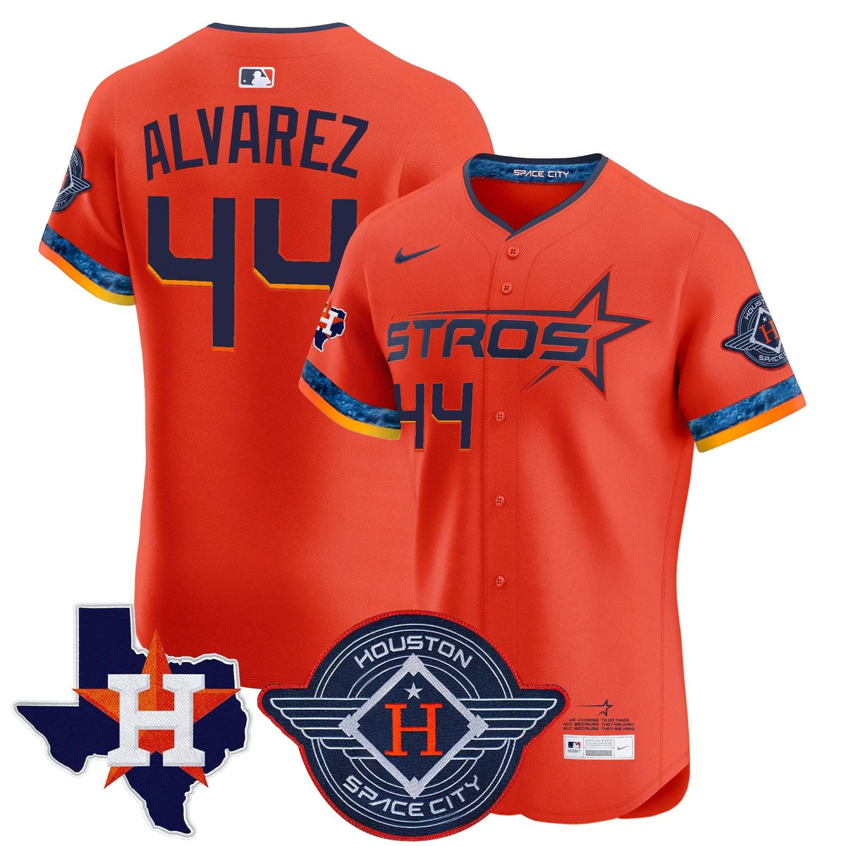HA 2025 City Connect Texas Patch Vapor Premier Elite Jersey - Stitched