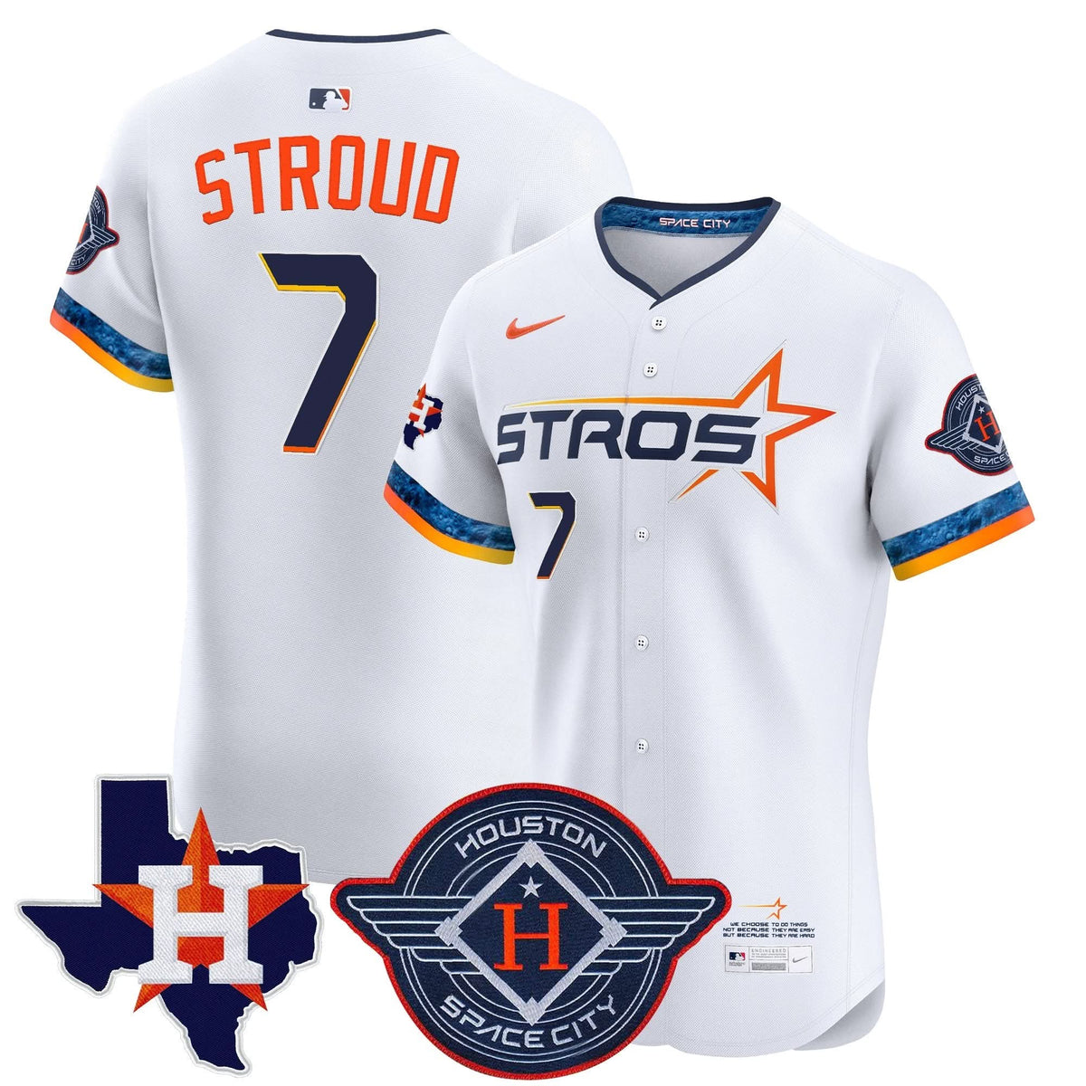 HA 2025 City Connect Texas Patch Vapor Premier Elite Jersey - Stitched