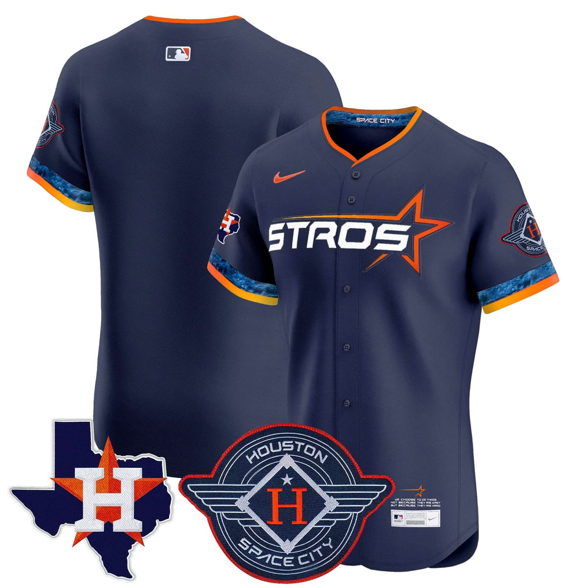 HA 2025 City Connect Texas Patch Vapor Premier Elite Jersey - Stitched