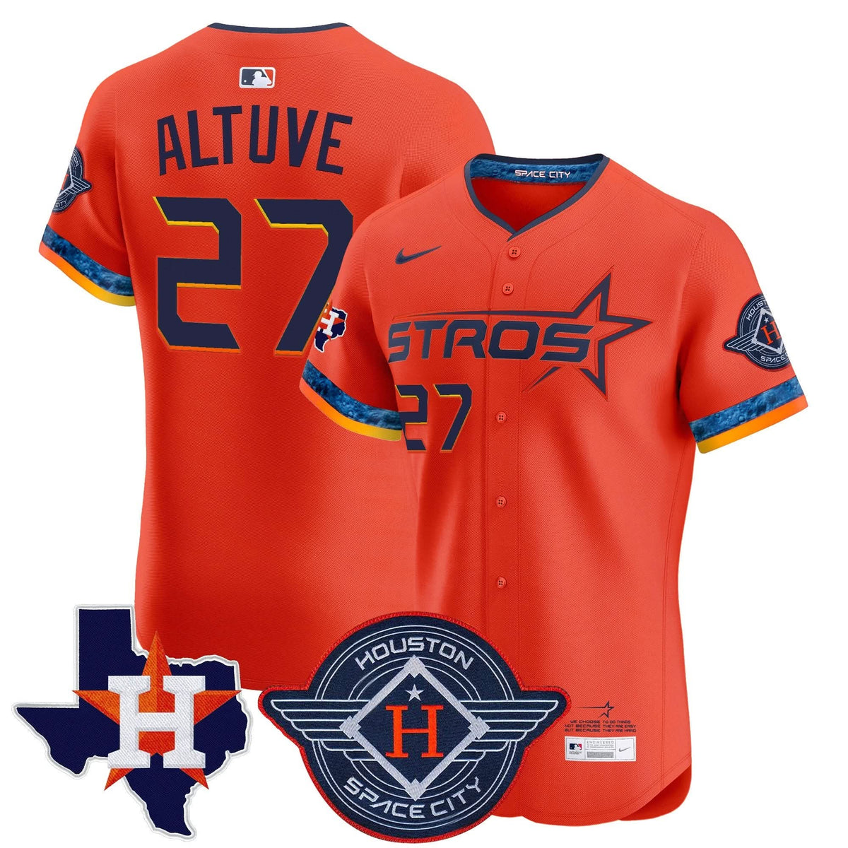 HA 2025 City Connect Texas Patch Vapor Premier Elite Jersey - Stitched