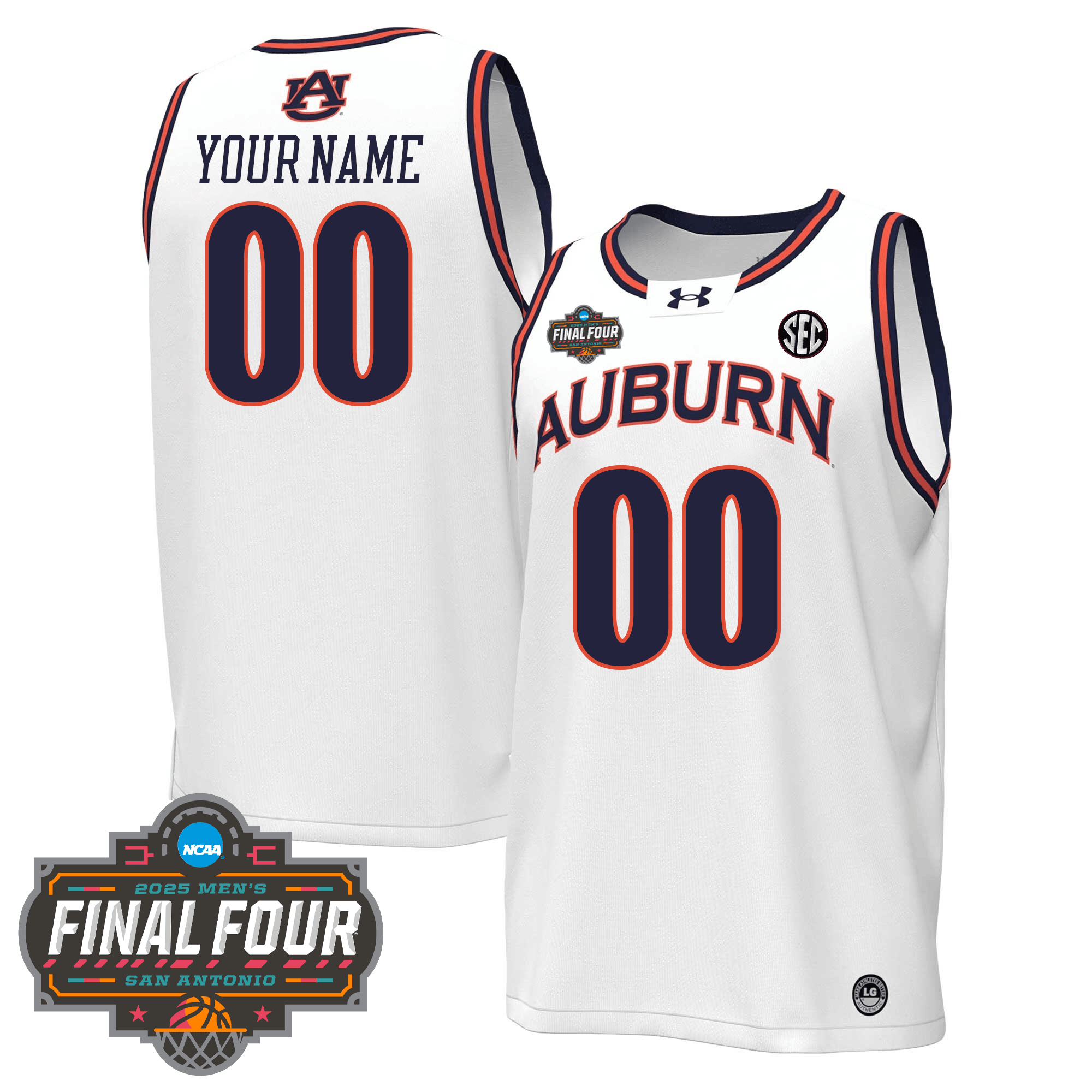 Custom AT Basketball 24/25 Jersey - Final Four Patch