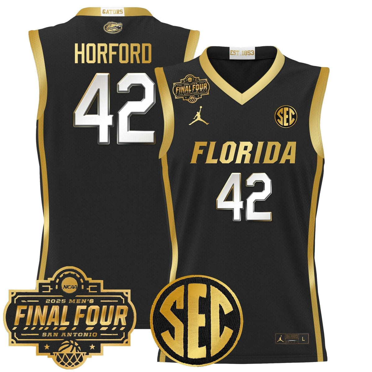 FG 2025 Final Four Patch Basketball Jersey - Stitched