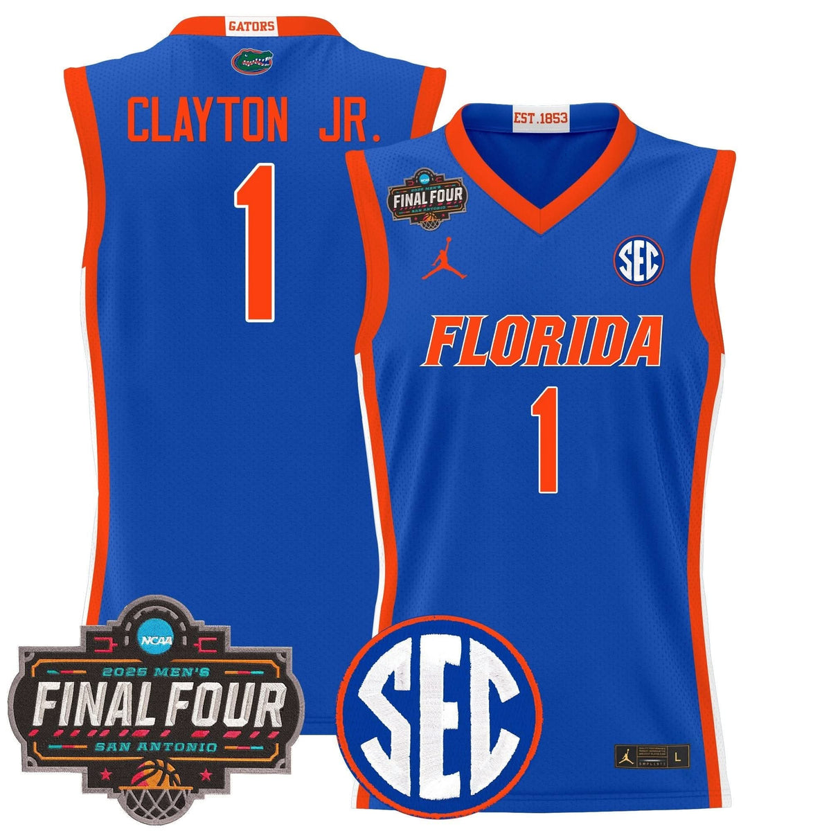 FG 2025 Final Four Patch Basketball Jersey - Stitched